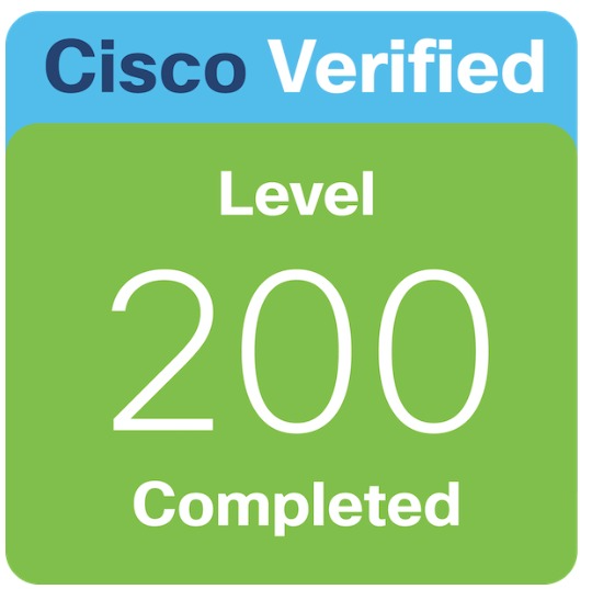 Cisco Verified Level 200 Completed