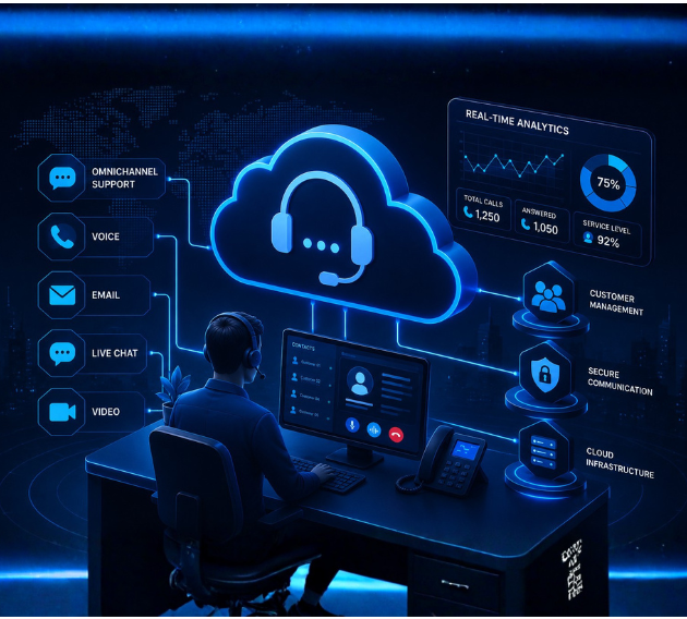 Cloud based contact center